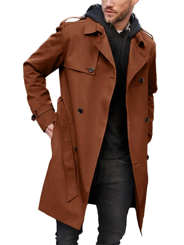 Herrar elegant trenchcoat med praktiska fickor Mirla-Eva Jonsson