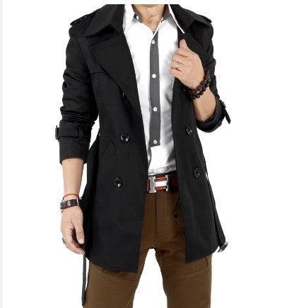 Herrar elegant trenchcoat med praktiska knapppdetaljer och stiliga fickor Eva Jonsson-Eva Jonsson