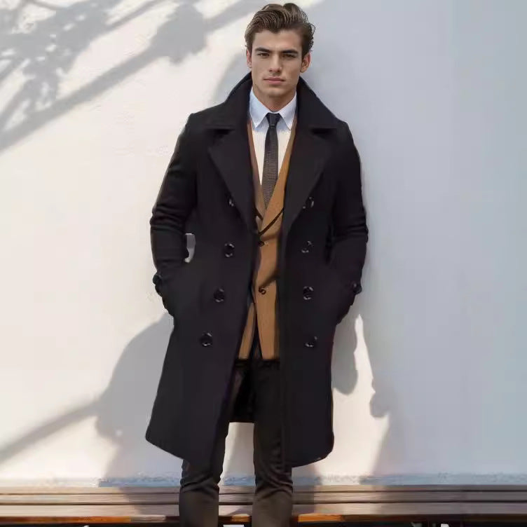 Herrar elegant ull trenchcoat Mirla-Eva Jonsson