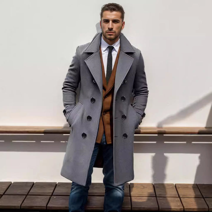 Herrar elegant ull trenchcoat Mirla-Eva Jonsson