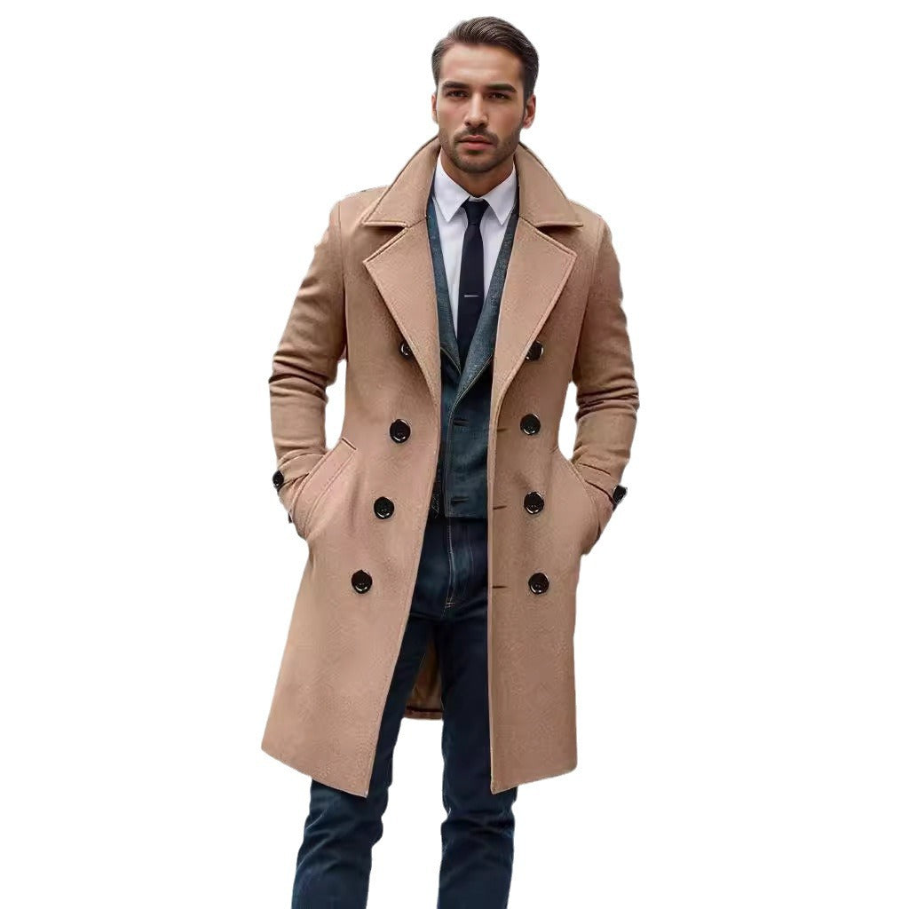 Herrar elegant ull trenchcoat Mirla-Eva Jonsson