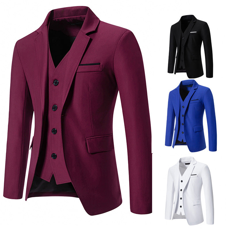 Herrar elegant utrustad kostymset med blazer, väst och byxor Mirla-Eva Jonsson