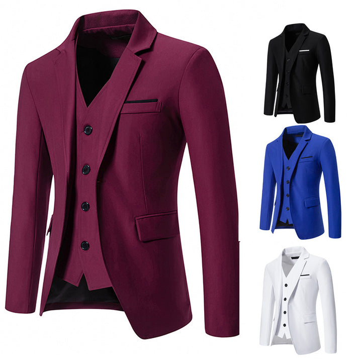 Herrar elegant utrustad kostymset med blazer, väst och byxor Mirla-Eva Jonsson
