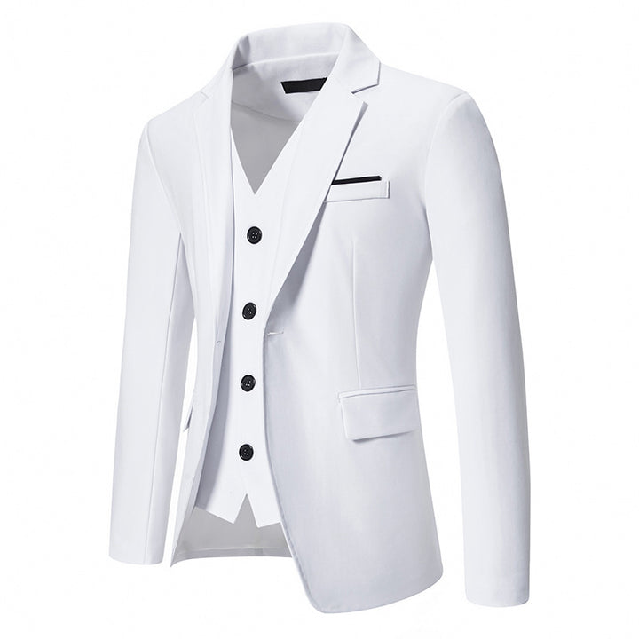 Herrar elegant utrustad kostymset med blazer, väst och byxor Mirla-Eva Jonsson
