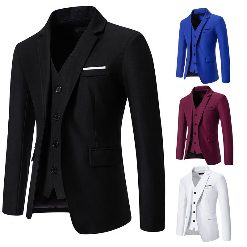 Herrar elegant utrustad kostymset med blazer, väst och byxor Mirla-Eva Jonsson
