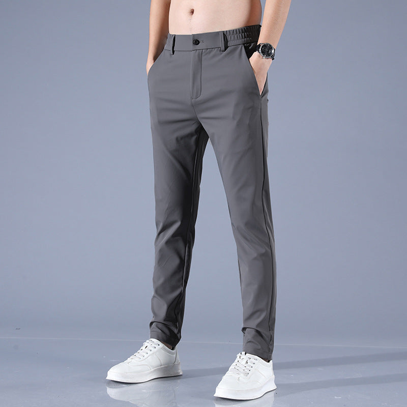 Herrar eleganta Slim-Fit affärsbyxor Mirla-Eva Jonsson