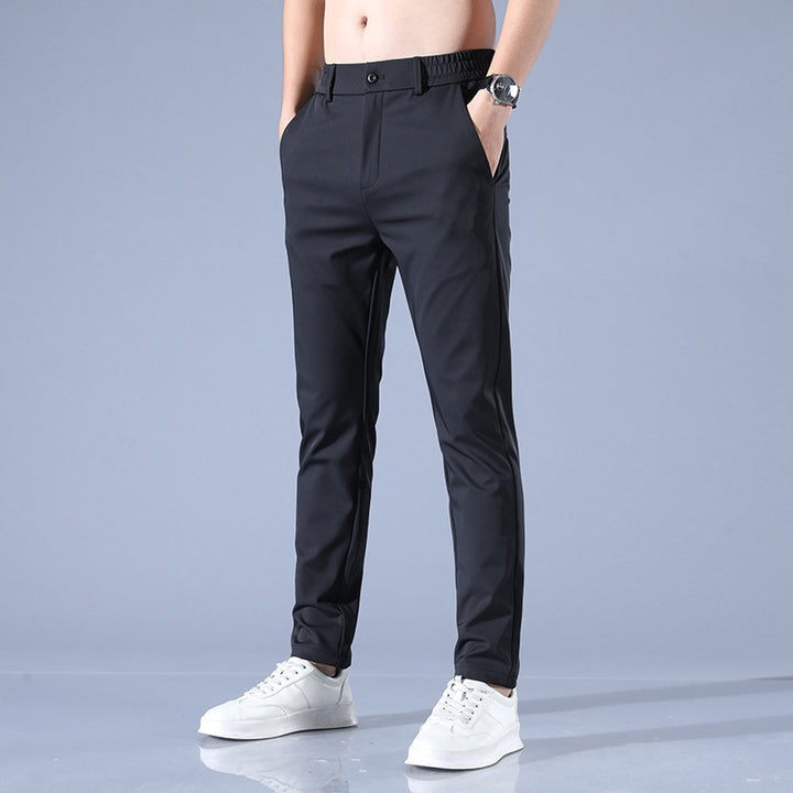 Herrar eleganta Slim-Fit affärsbyxor Mirla-Eva Jonsson
