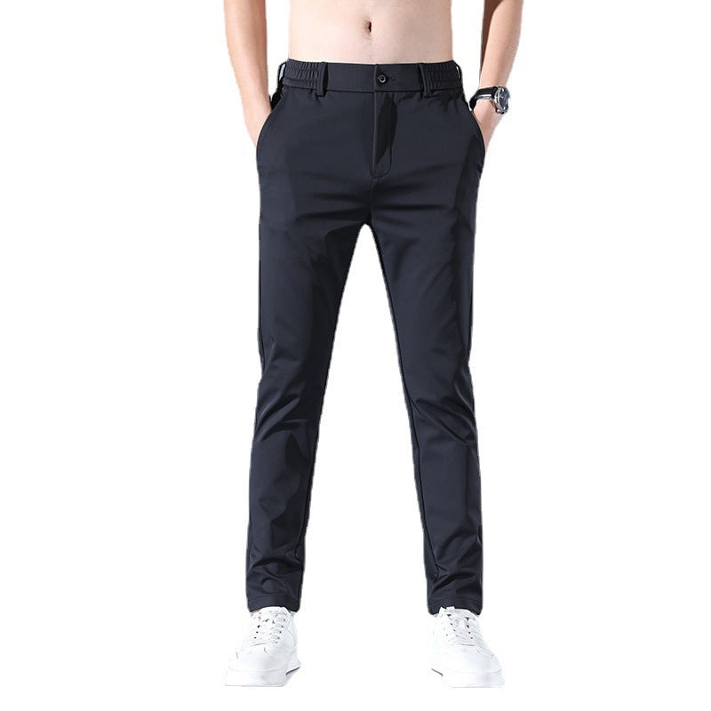 Herrar eleganta Slim-Fit affärsbyxor Mirla-Eva Jonsson