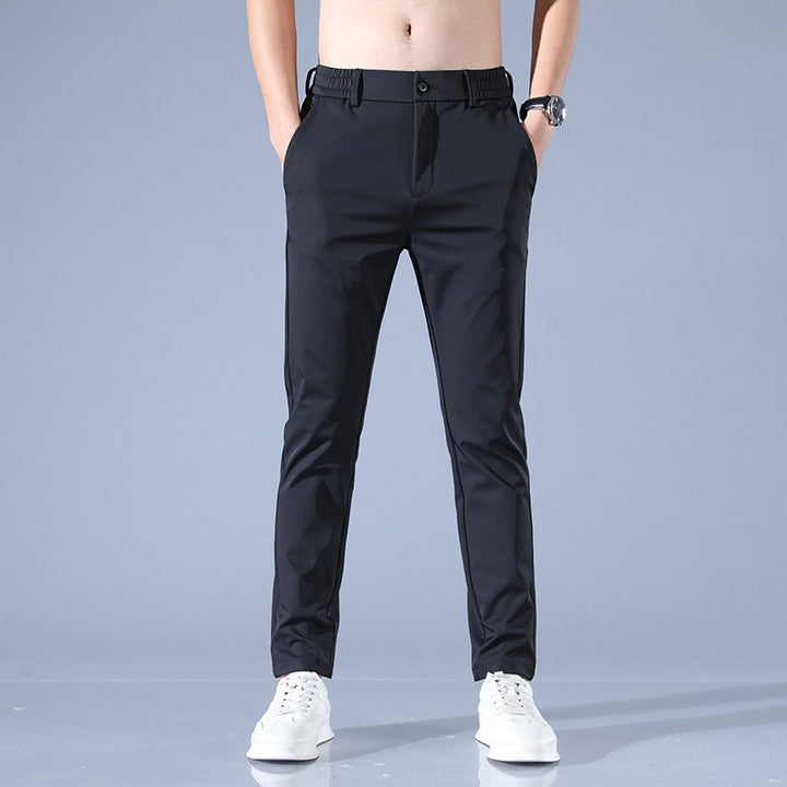 Herrar eleganta Slim-Fit affärsbyxor Mirla-Eva Jonsson