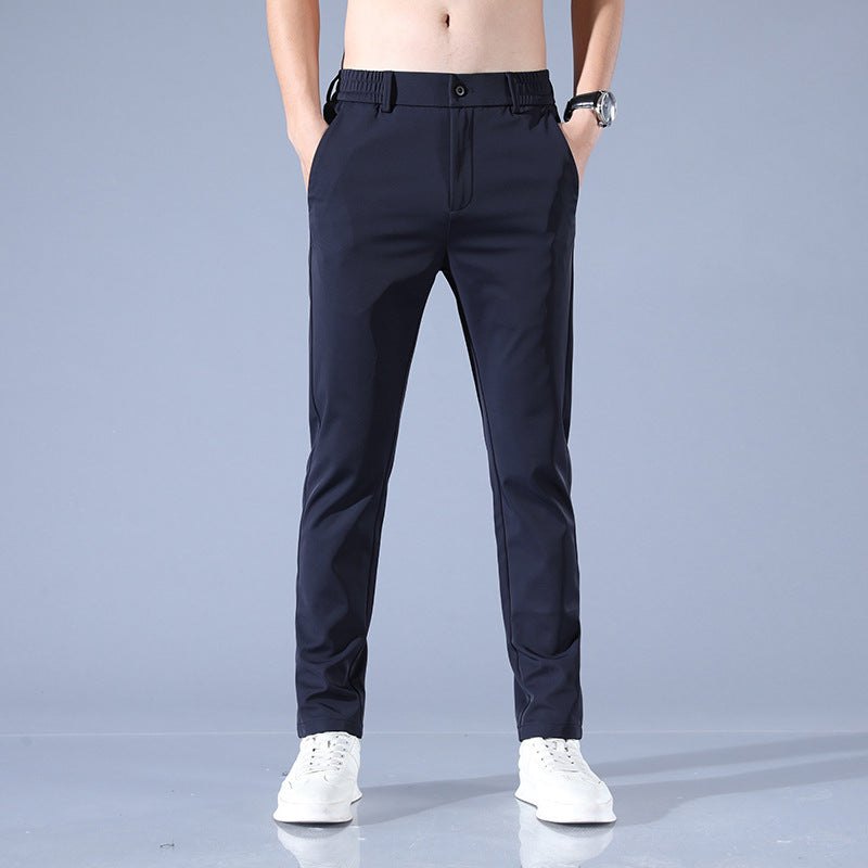Herrar eleganta Slim-Fit affärsbyxor Mirla-Eva Jonsson