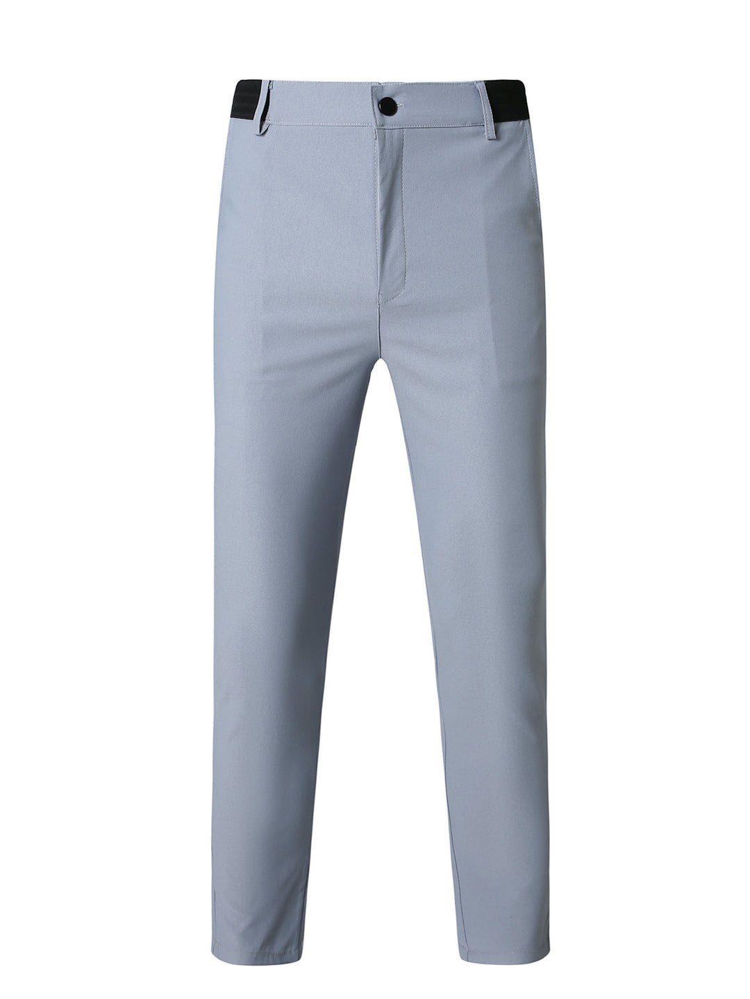 Herrar eleganta Slim-Fit fritidsbyxor med elastisk midja och klassiska detaljer Mirla-Eva Jonsson