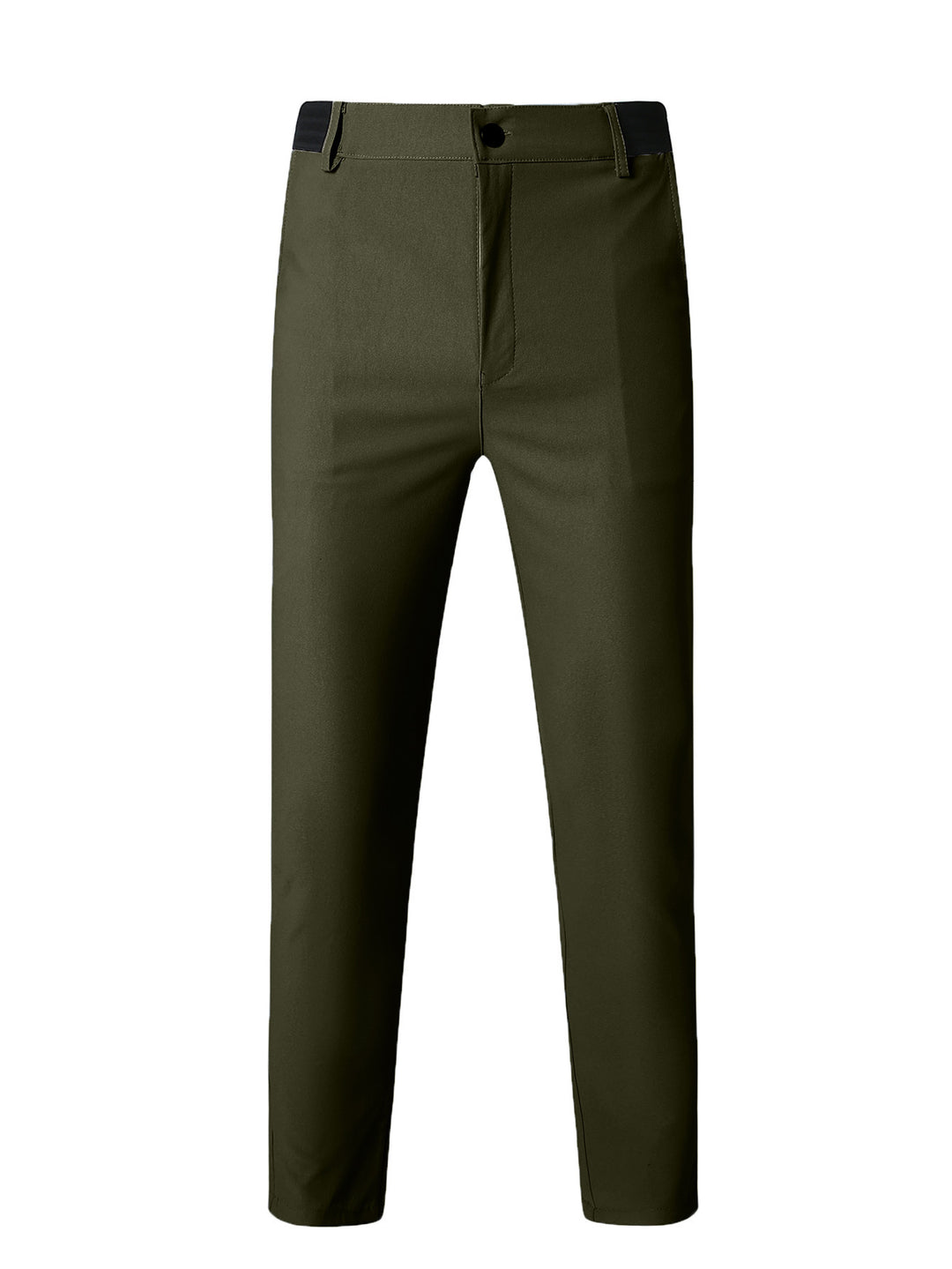 Herrar eleganta Slim-Fit fritidsbyxor med elastisk midja och klassiska detaljer Mirla-Eva Jonsson
