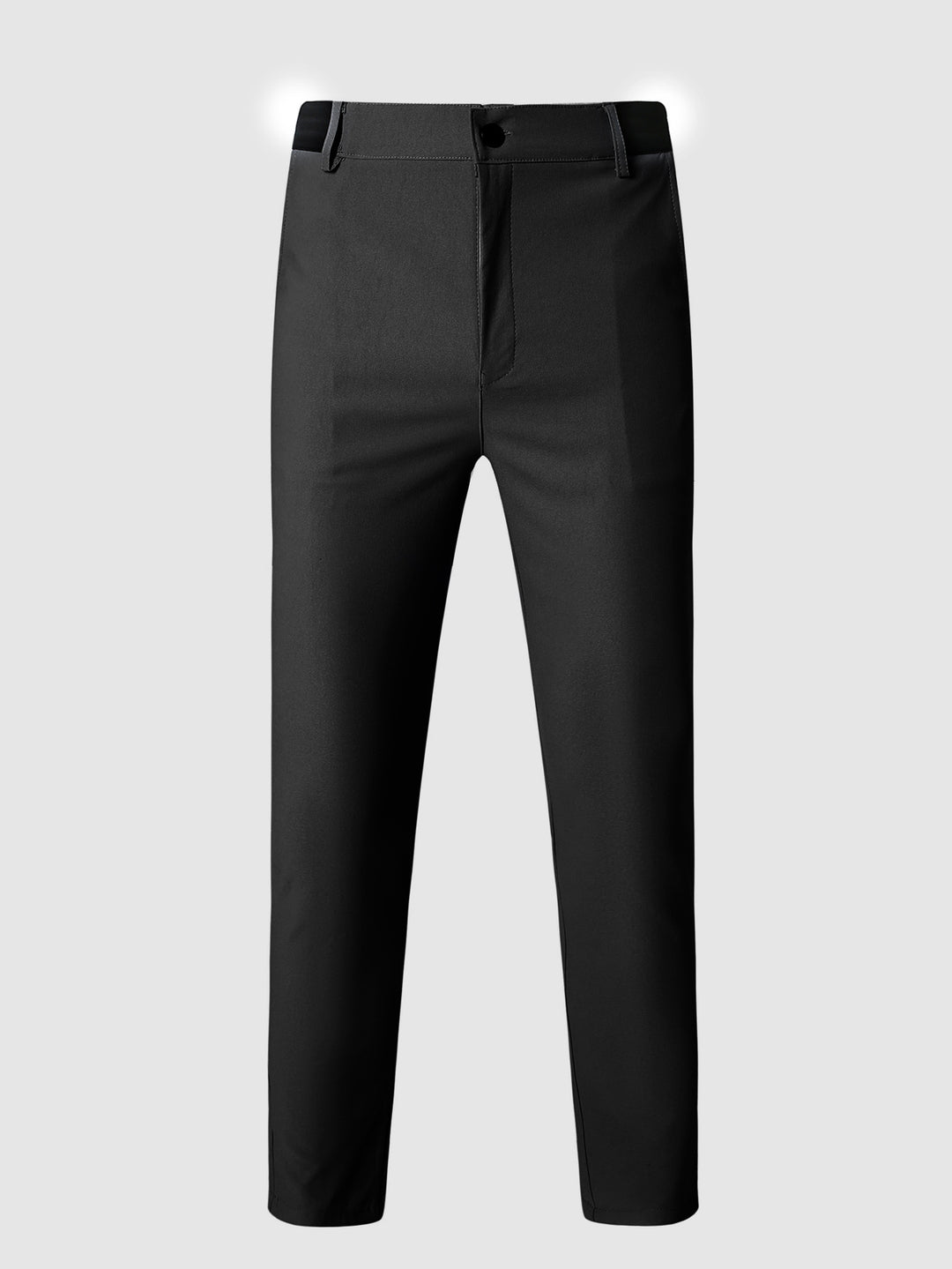Herrar eleganta Slim-Fit fritidsbyxor med elastisk midja och klassiska detaljer Mirla-Eva Jonsson