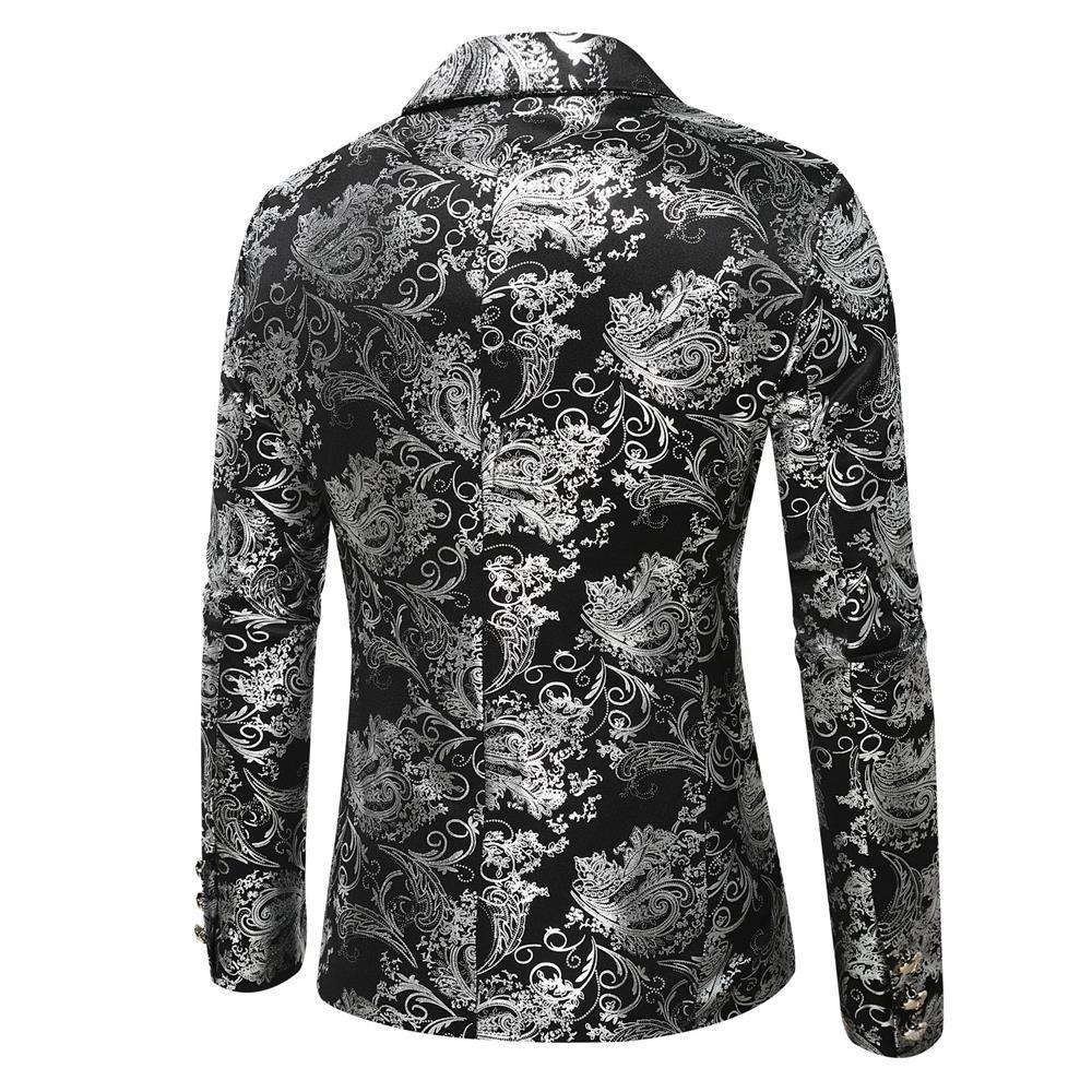 Herrar eleganta guldmönster blazer Mirla-Eva Jonsson