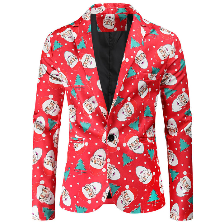 Herrar festlig blazer med glädjefyllt juldesign Mirla-Eva Jonsson