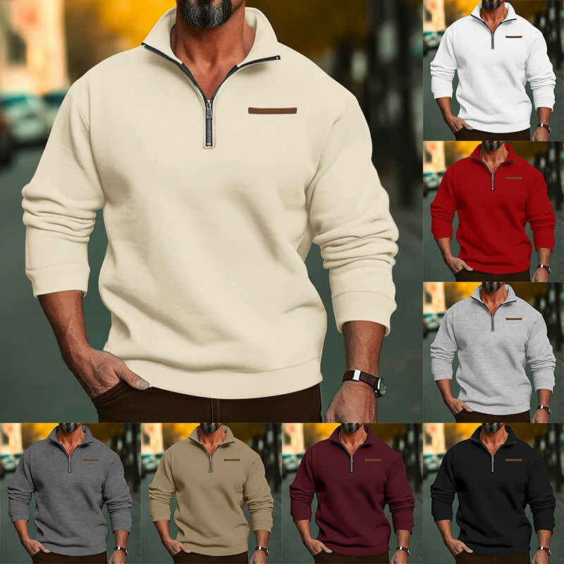 Herrar fleece sweatshirt med dragkedja Mirla-Eva Jonsson