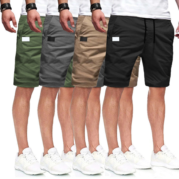 Herrar fritids cargoshorts med elastisk midja och praktiska sidofickor Mirla-Eva Jonsson