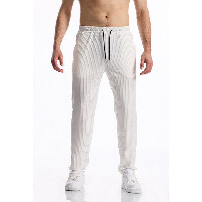 Herrar fritids-joggingbyxor med elastisk midja och praktiska fickor Mirla-Eva Jonsson