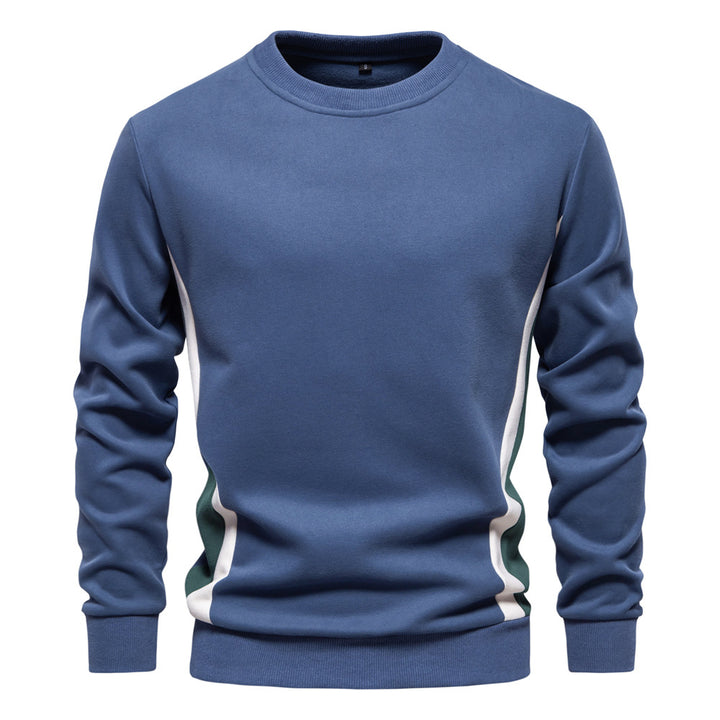 Herrar fritids-sweatshirt med modernt färgblocksdesign Mirla-Eva Jonsson