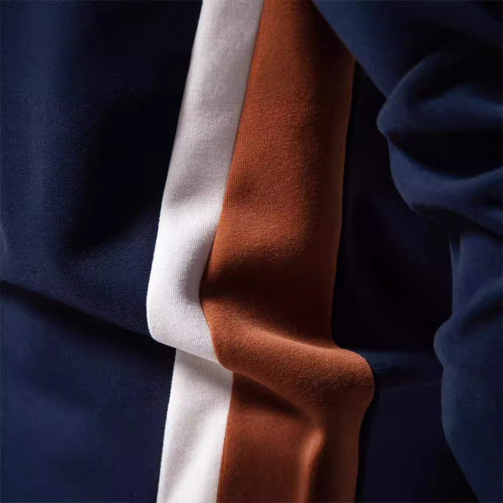 Herrar fritids-sweatshirt med modernt färgblocksdesign Mirla-Eva Jonsson