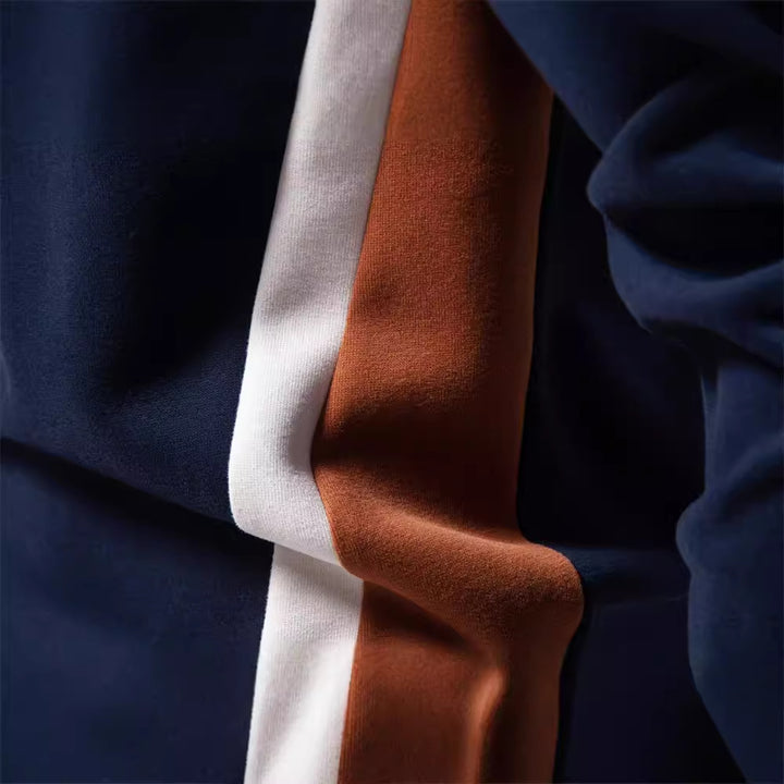 Herrar fritids-sweatshirt med modernt färgblocksdesign Mirla-Eva Jonsson