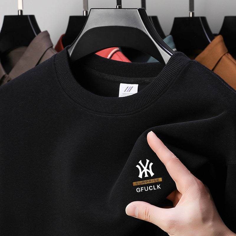 Herrar fritids sweatshirt med stilren rundhals Eva Jonsson-Eva Jonsson