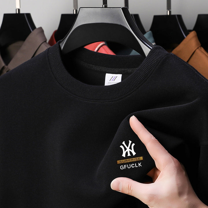 Herrar fritids sweatshirt med stilren rundhals Eva Jonsson-Eva Jonsson