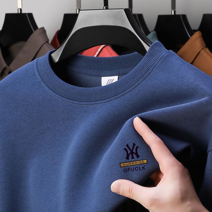 Herrar fritids sweatshirt med stilren rundhals Eva Jonsson-Eva Jonsson
