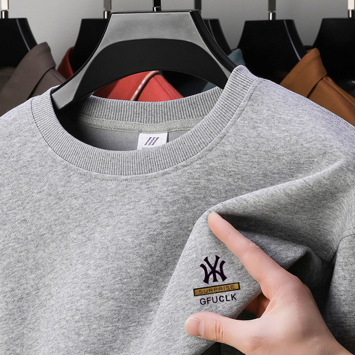 Herrar fritids sweatshirt med stilren rundhals Eva Jonsson-Eva Jonsson