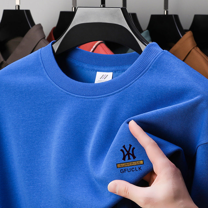 Herrar fritids sweatshirt med stilren rundhals Eva Jonsson-Eva Jonsson