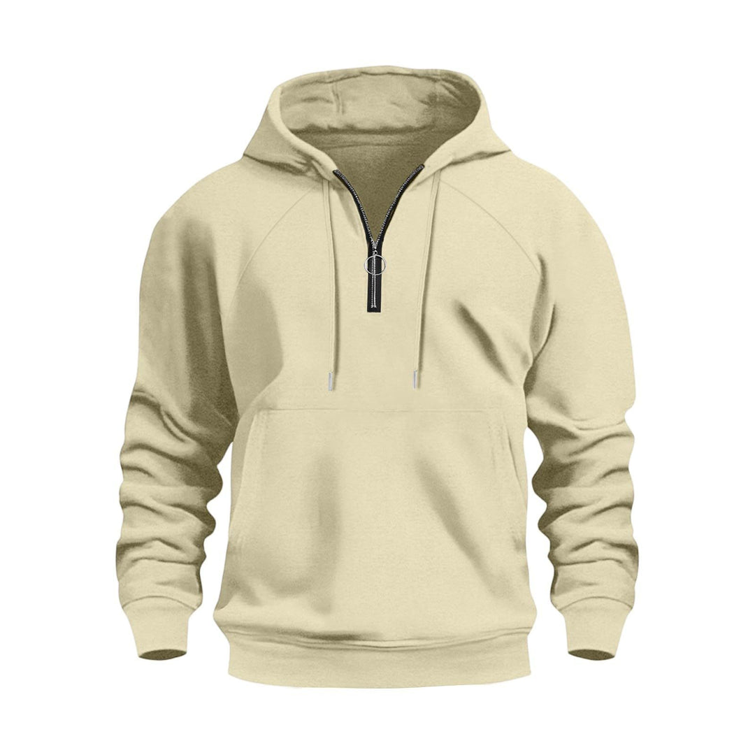 Herrar funktionella hoodies med halv dragkedja Mirla-Eva Jonsson