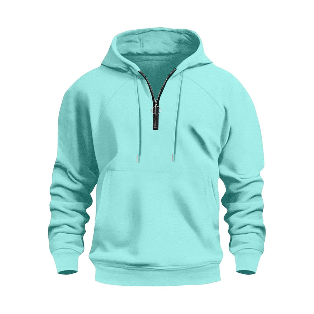 Herrar funktionella hoodies med halv dragkedja Mirla-Eva Jonsson
