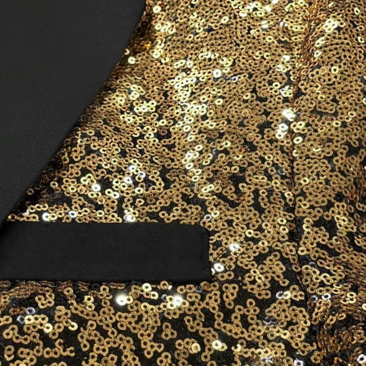 Herrar glamorös paljett Blazer Eva Jonsson-Eva Jonsson