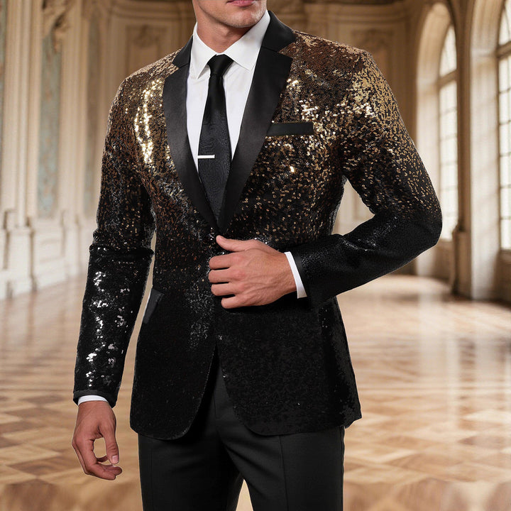 Herrar glamorös paljett Blazer Eva Jonsson-Eva Jonsson