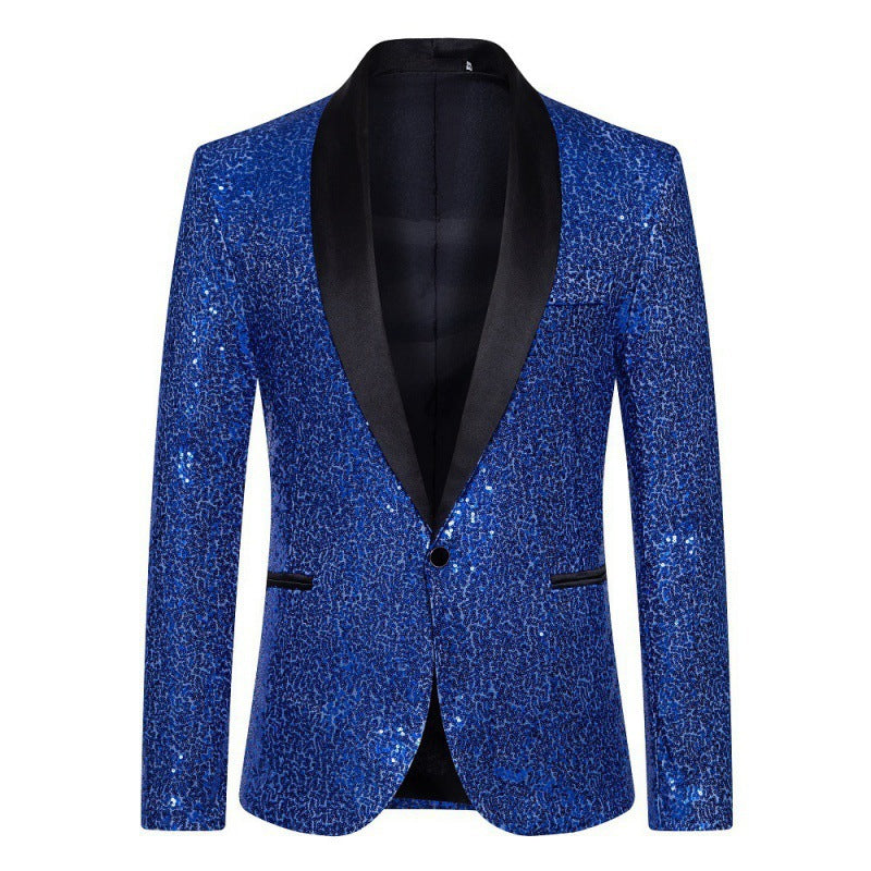 Herrar glamorös paljetter-blazer med modern skärning Mirla-Eva Jonsson