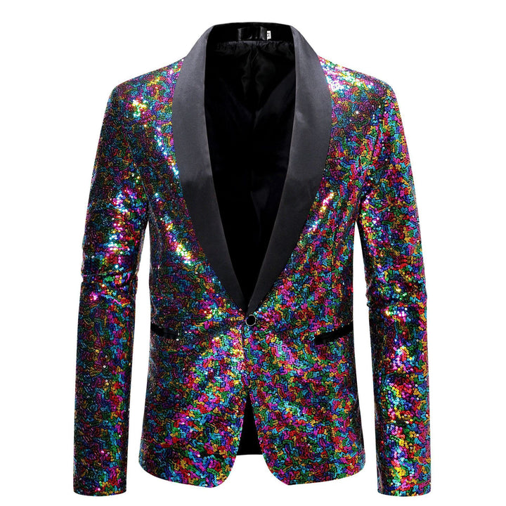 Herrar glamorös paljetter-blazer med modern skärning Mirla-Eva Jonsson