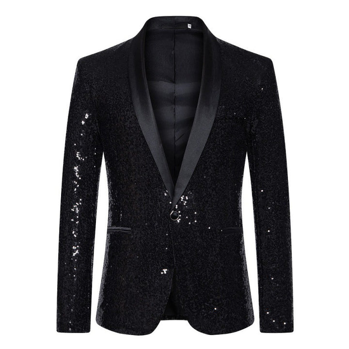 Herrar glamorös paljetter-blazer med modern skärning Mirla-Eva Jonsson