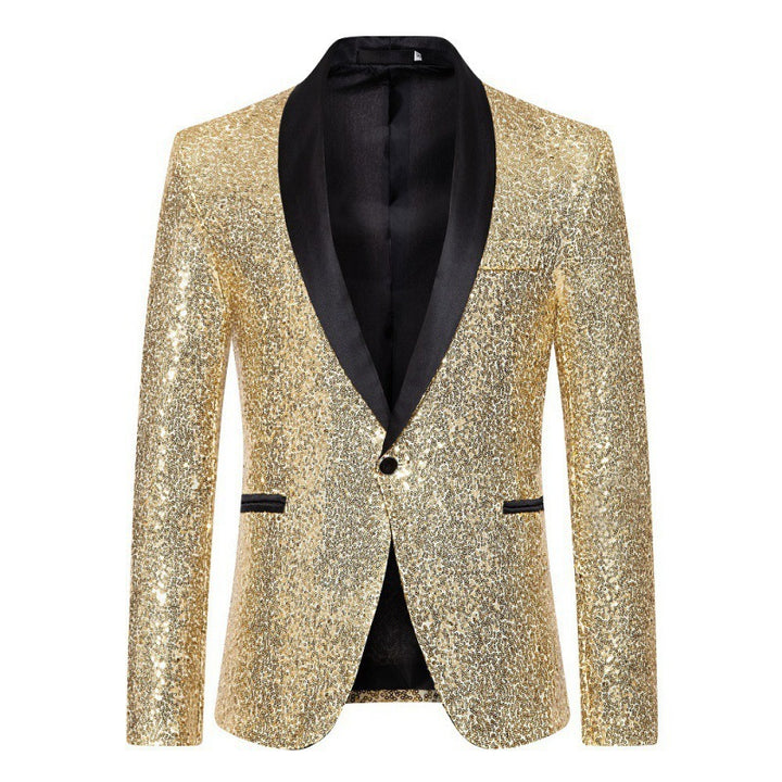Herrar glamorös paljetter-blazer med modern skärning Mirla-Eva Jonsson