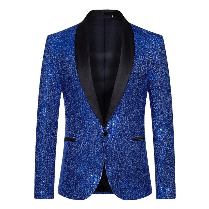 Herrar glamorös paljetter-blazer med modern skärning Mirla-Eva Jonsson