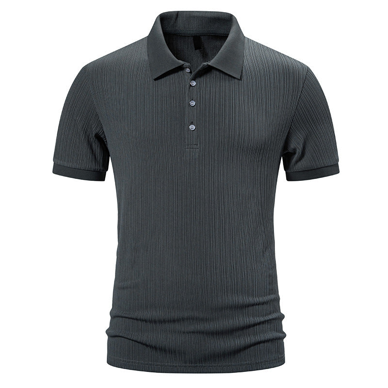 Herrar högkvalitativt polo t-shirt med modern struktur Mirla-Eva Jonsson