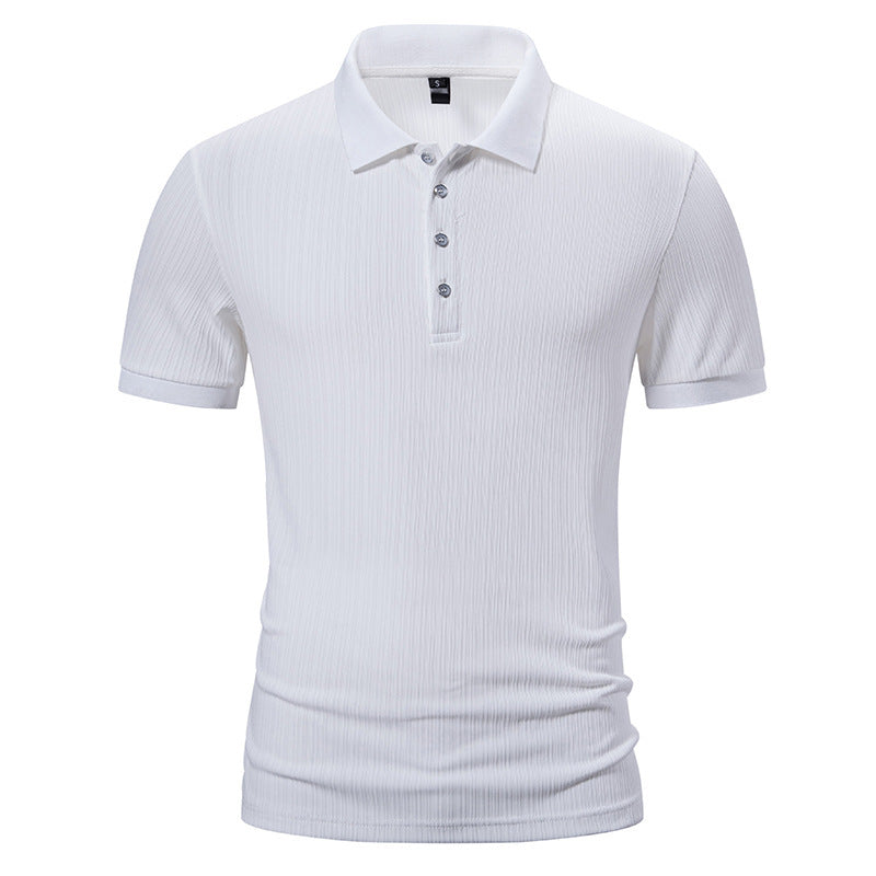 Herrar högkvalitativt polo t-shirt med modern struktur Mirla-Eva Jonsson