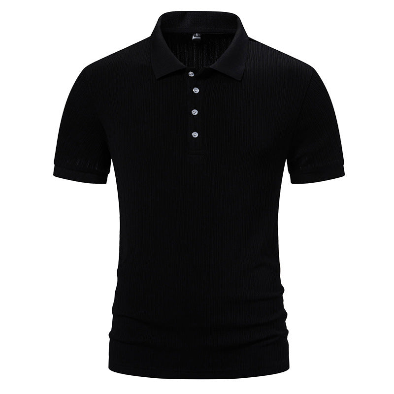 Herrar högkvalitativt polo t-shirt med modern struktur Mirla-Eva Jonsson