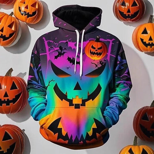 Herrar hoodie med kreativ Halloween-motiv Mirla-Eva Jonsson