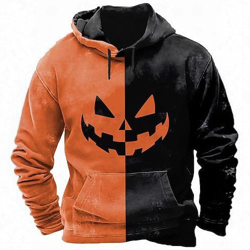 Herrar hoodie med kreativ Halloween-motiv Mirla-Eva Jonsson