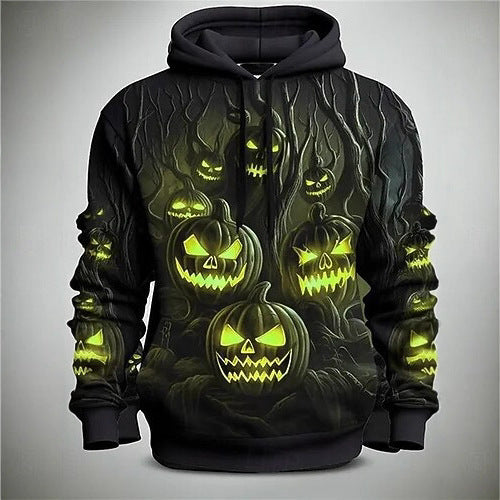 Herrar hoodie med kreativ Halloween-motiv Mirla-Eva Jonsson