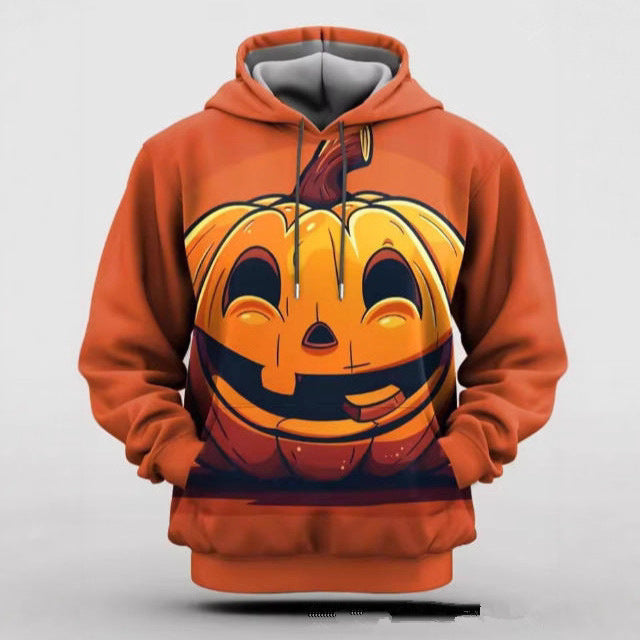 Herrar hoodie med kreativ Halloween-motiv Mirla-Eva Jonsson