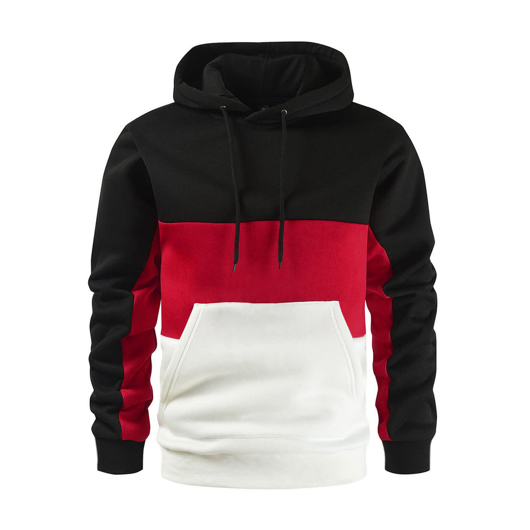 Herrar hoodie med modernt färgblockdesign Mirla-Eva Jonsson