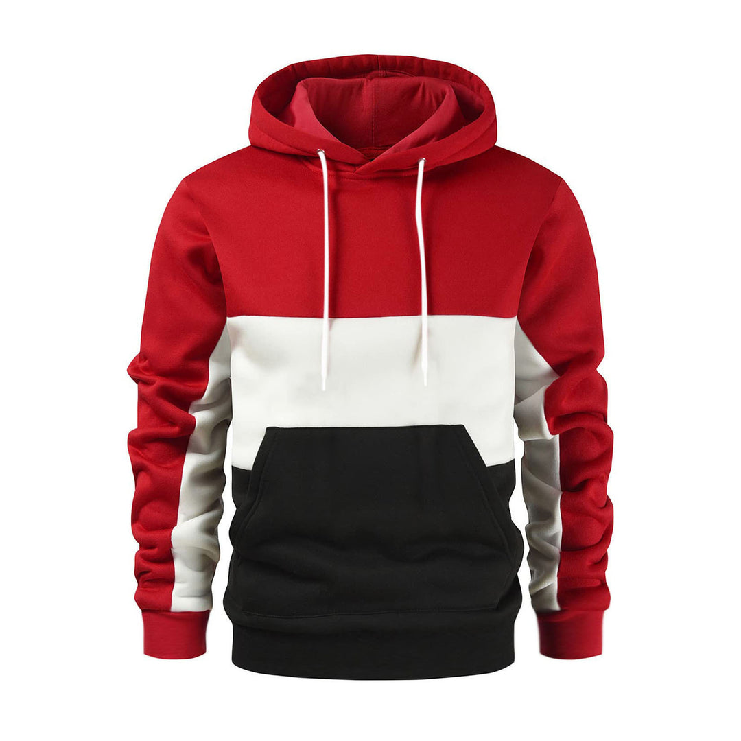 Herrar hoodie med modernt färgblockdesign Mirla-Eva Jonsson