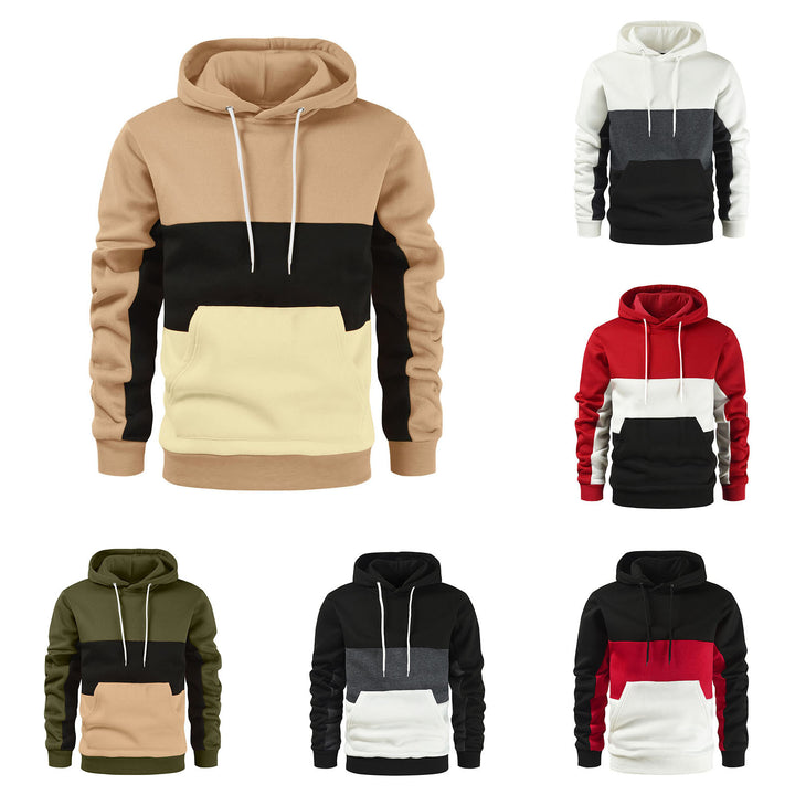 Herrar hoodie med modernt färgblockdesign Mirla-Eva Jonsson