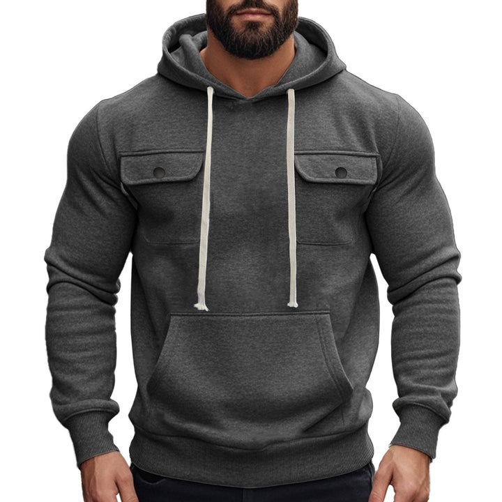 Herrar hoodie med praktiska bröstfickor Mirla-Eva Jonsson